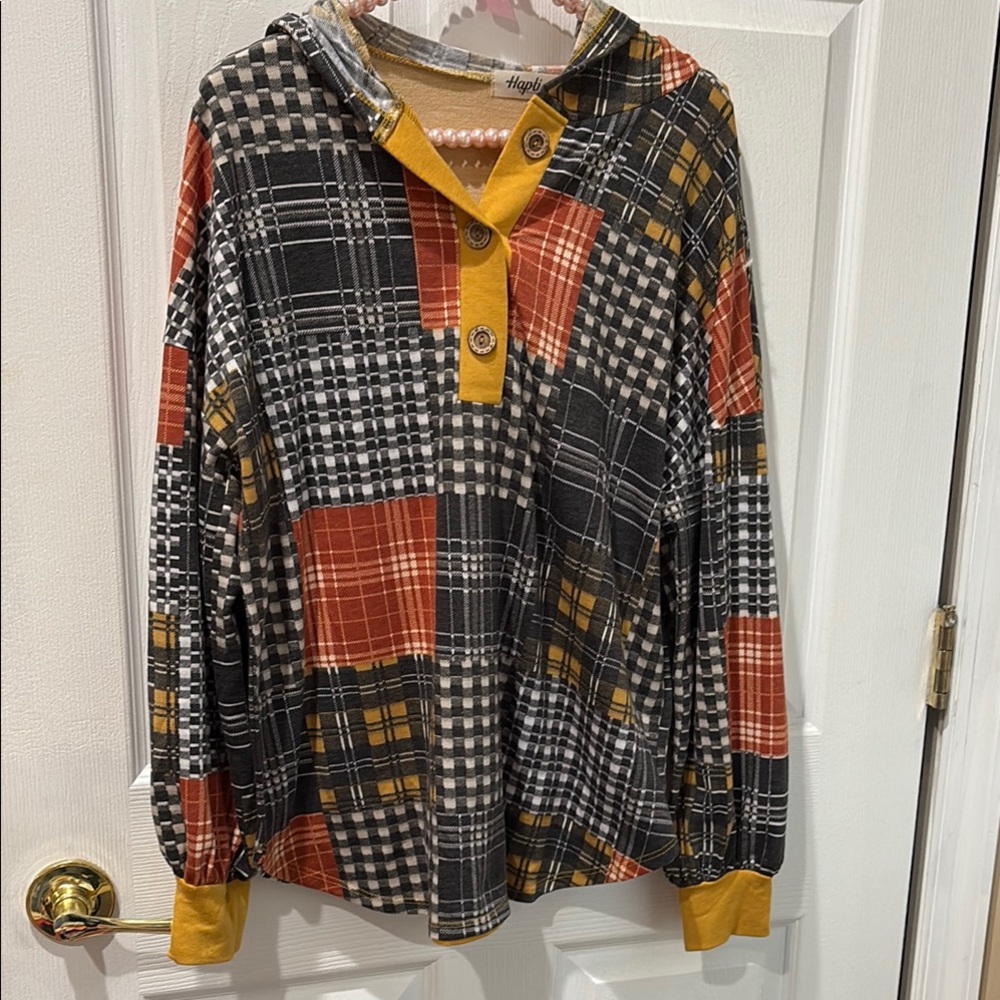 Haptics multi printed French terry hoodie
